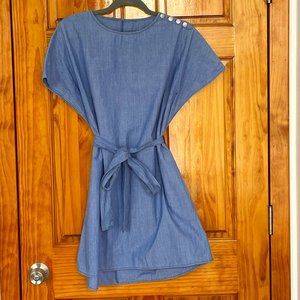 Denim mini summer dress